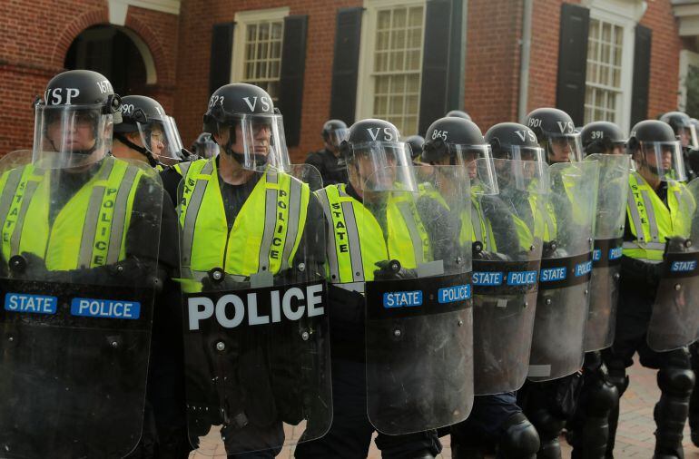 Imagen de la policía de Charlottesville