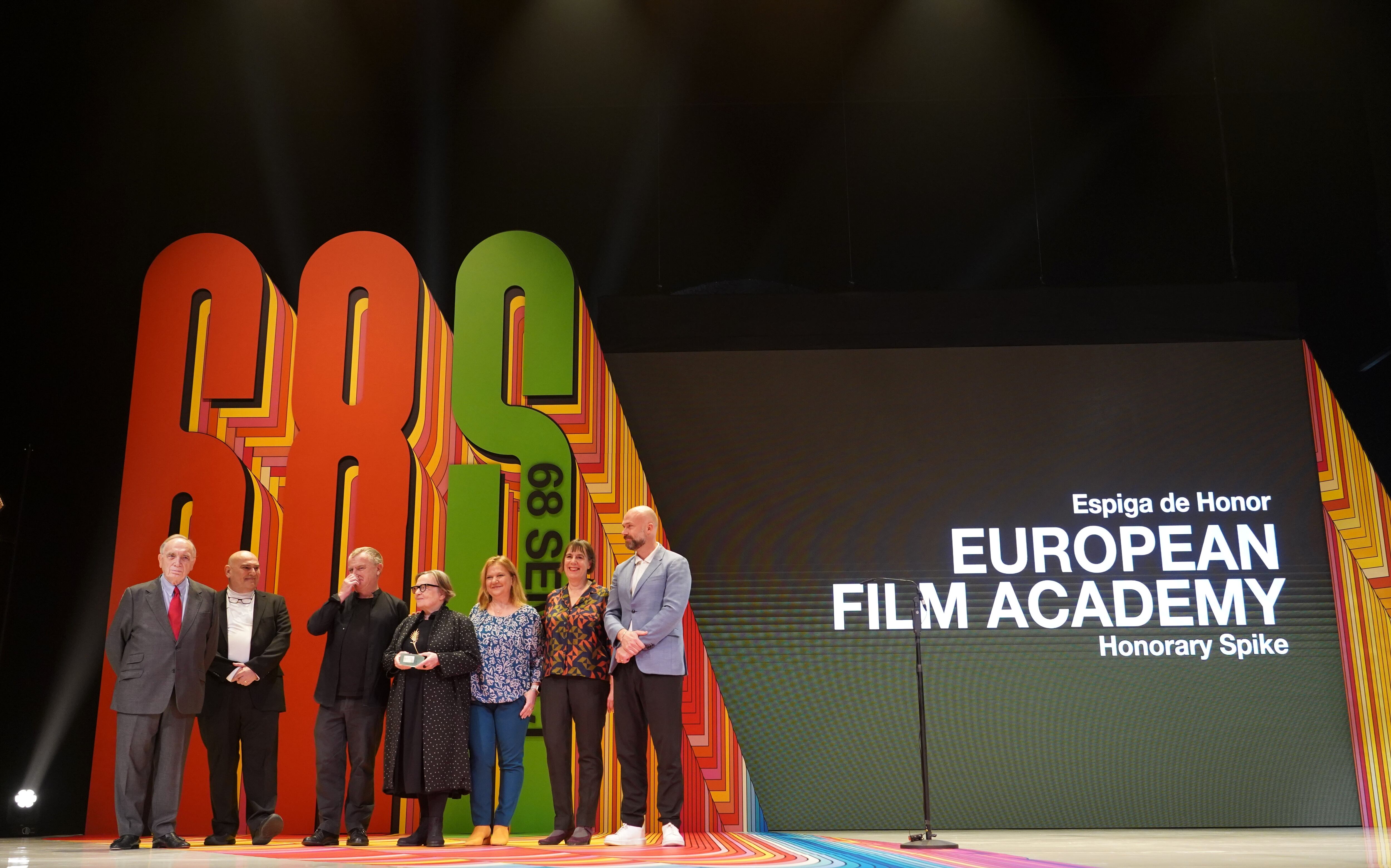 NP Seminci - Agnieszka Holland, directora de �Green Border�, recibe la Espiga de Honor en la Gala inaugural de la 68 Semana Internacional de Cine de Valladolid.