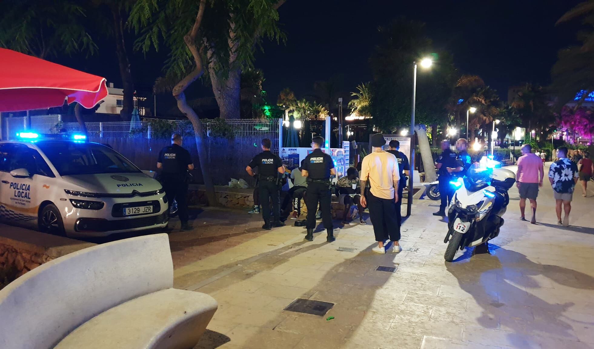 Operación de la Policía Local de Sant Antoni