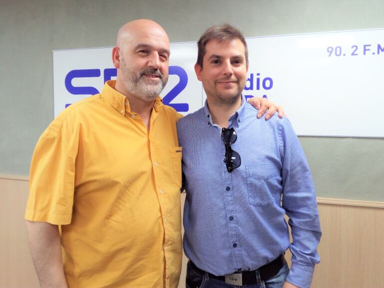 Antonio Gómez y Miguel Candel en Radio Elda