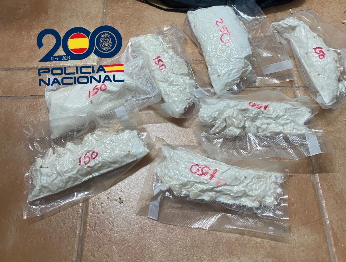 Cocaína intervenida en la operación.