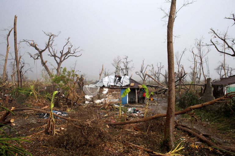 La zona afectada por el Huracán Matthew en Haiti.