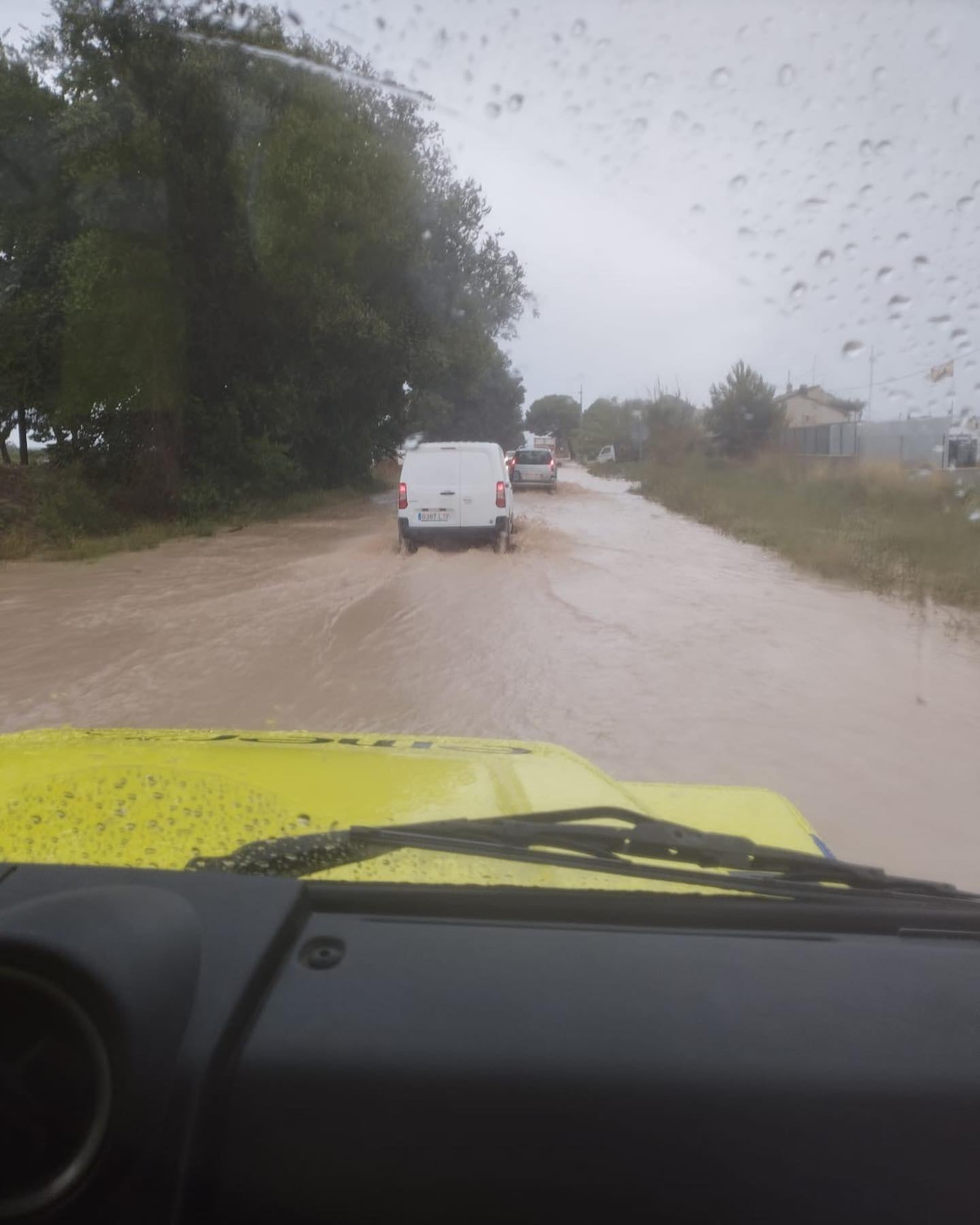 Fuertes precipitaciones en Lorca.