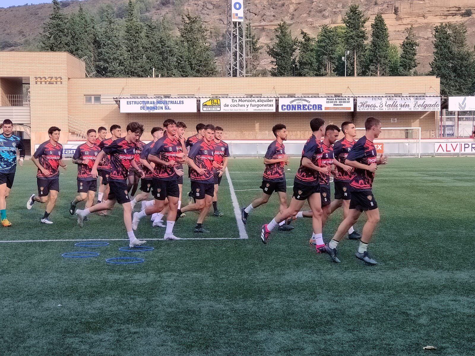 El At. Monzón fue uno de los más madrugadores en iniciar la pretemporada