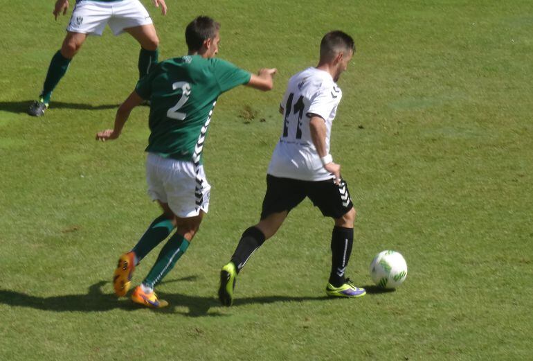 Dani Gerica en un partido en la Fuensanta