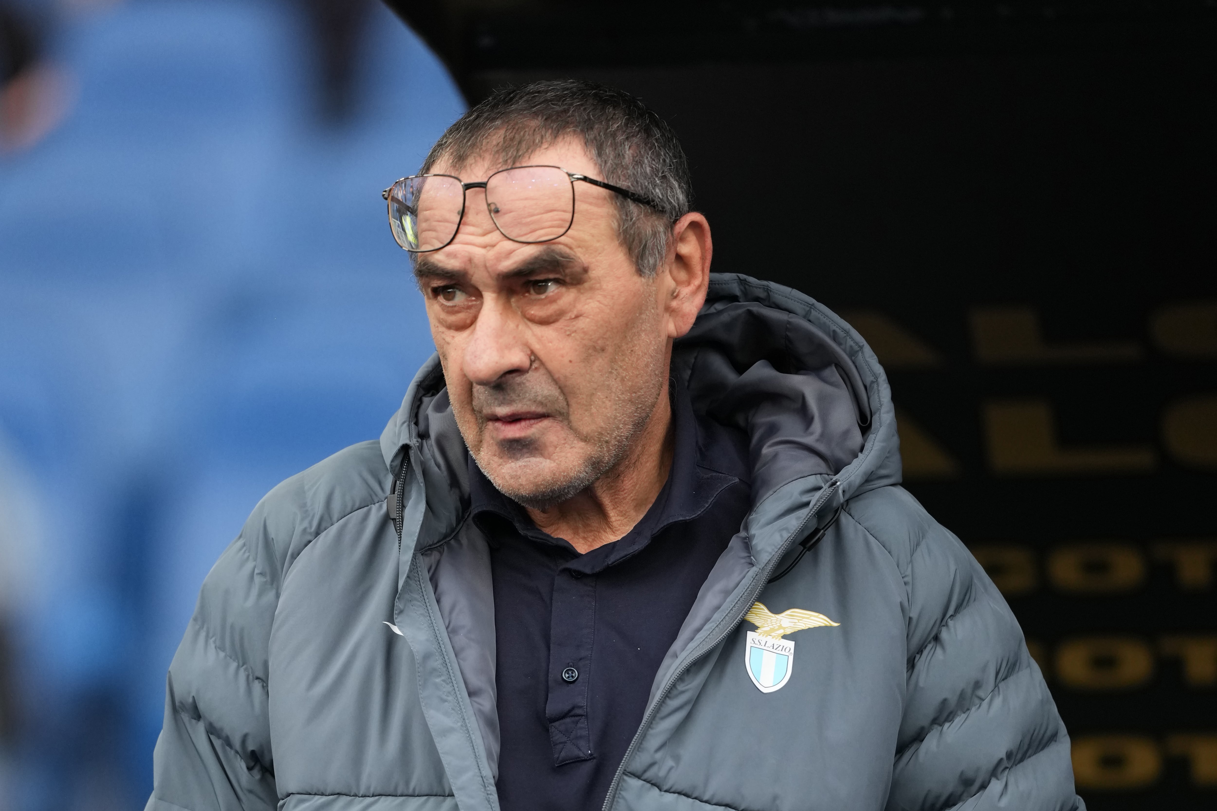 Maurizio Sarri durante un partido frente al Nápoles