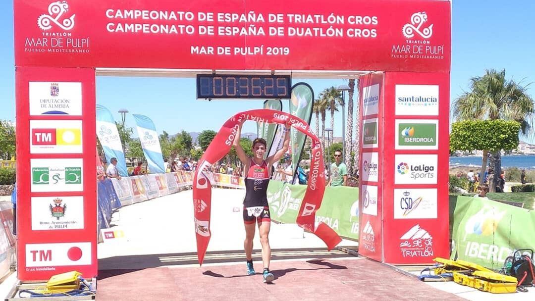 Alfonso Izquierdo, doble campeón de España Junior en Pulpí, Almería.