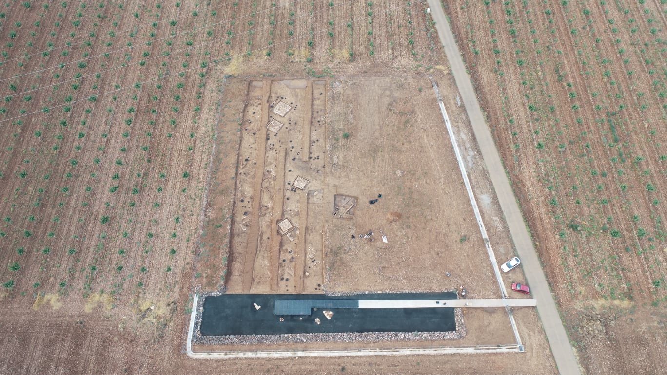 Imagen de la necrópolis ibérica captada con dron