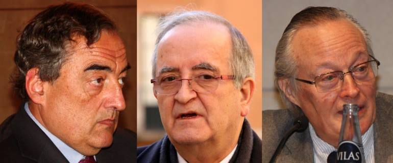 Joan Rosell, Josep González i Josep Piqué 