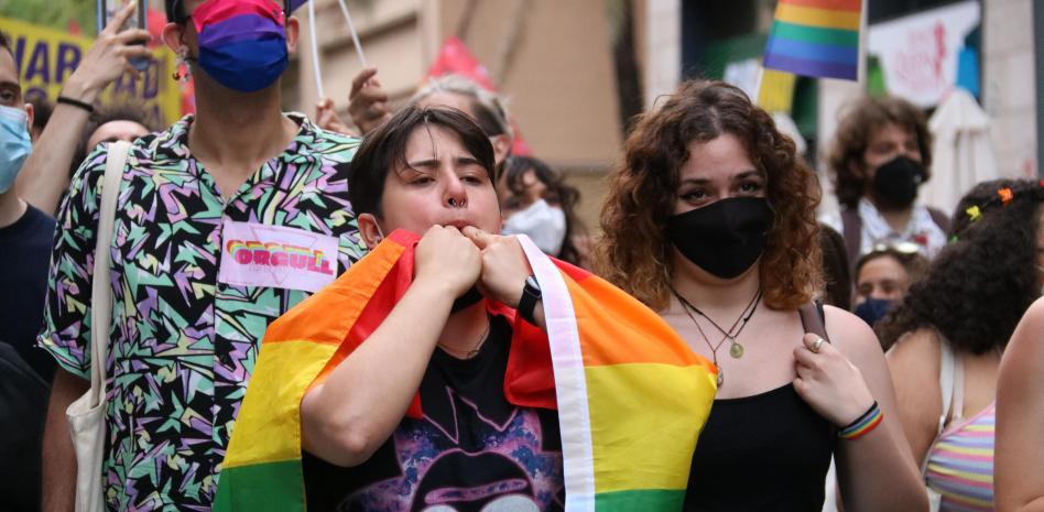 Una manifestació a favor del col·lectiu LGTBI (ACN)