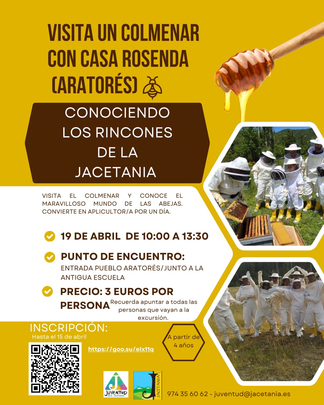 Primera salida, el 19 de abril