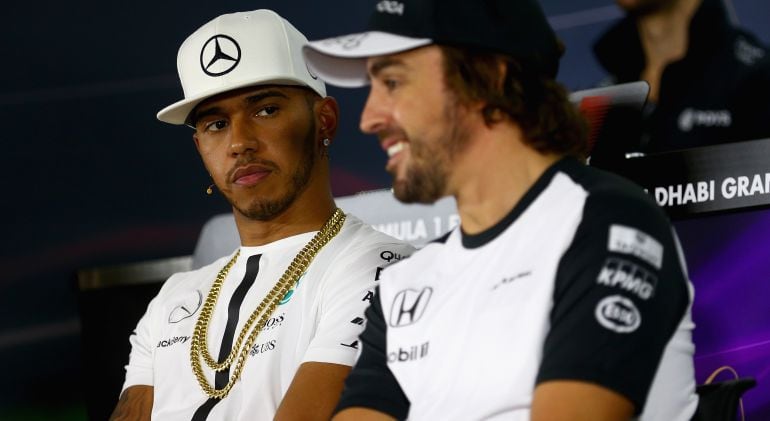 Lewis Hamilton y Fernando Alonso.