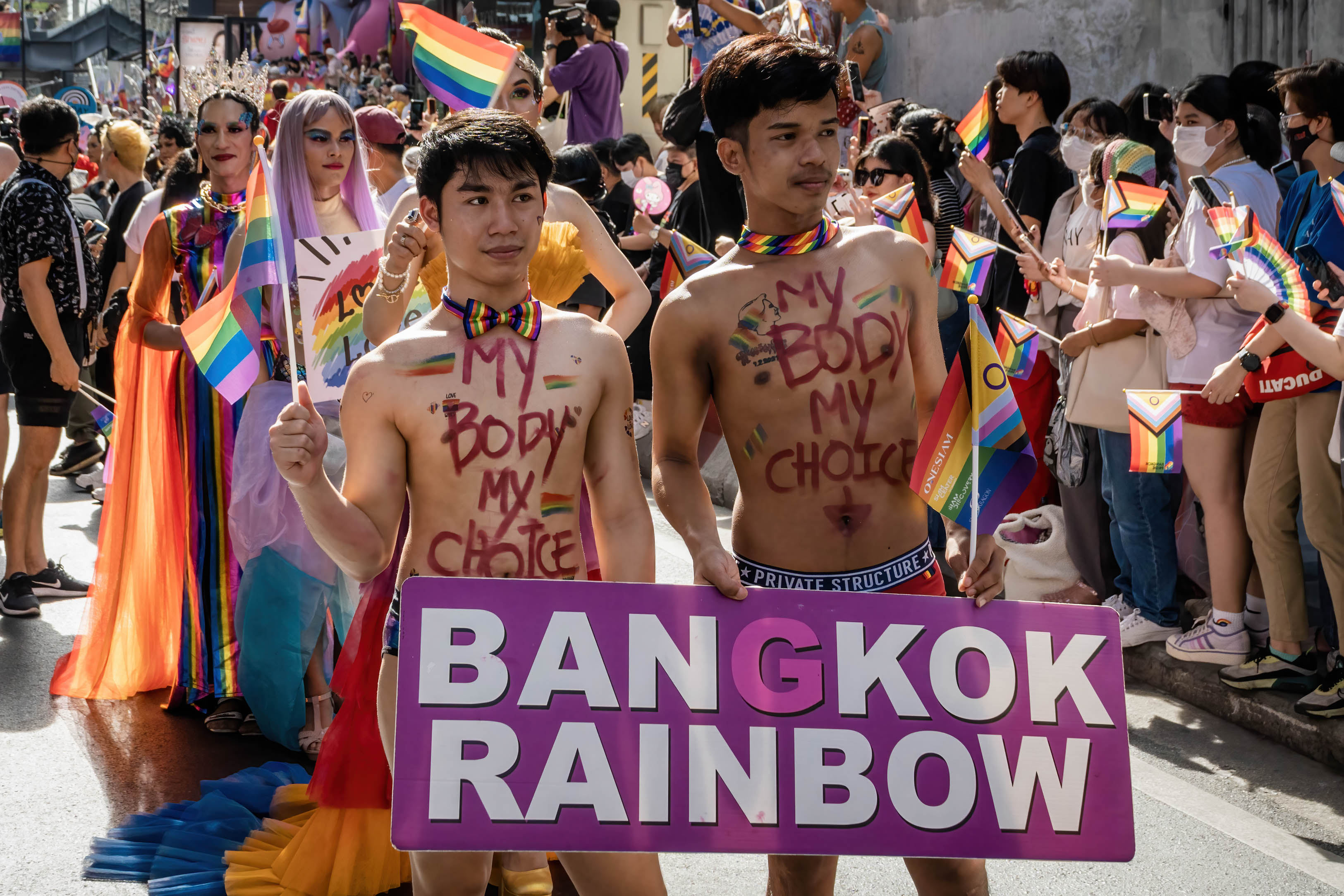 Participantes en la manifestación del Orgullo Gay de Bangkok del pasado año