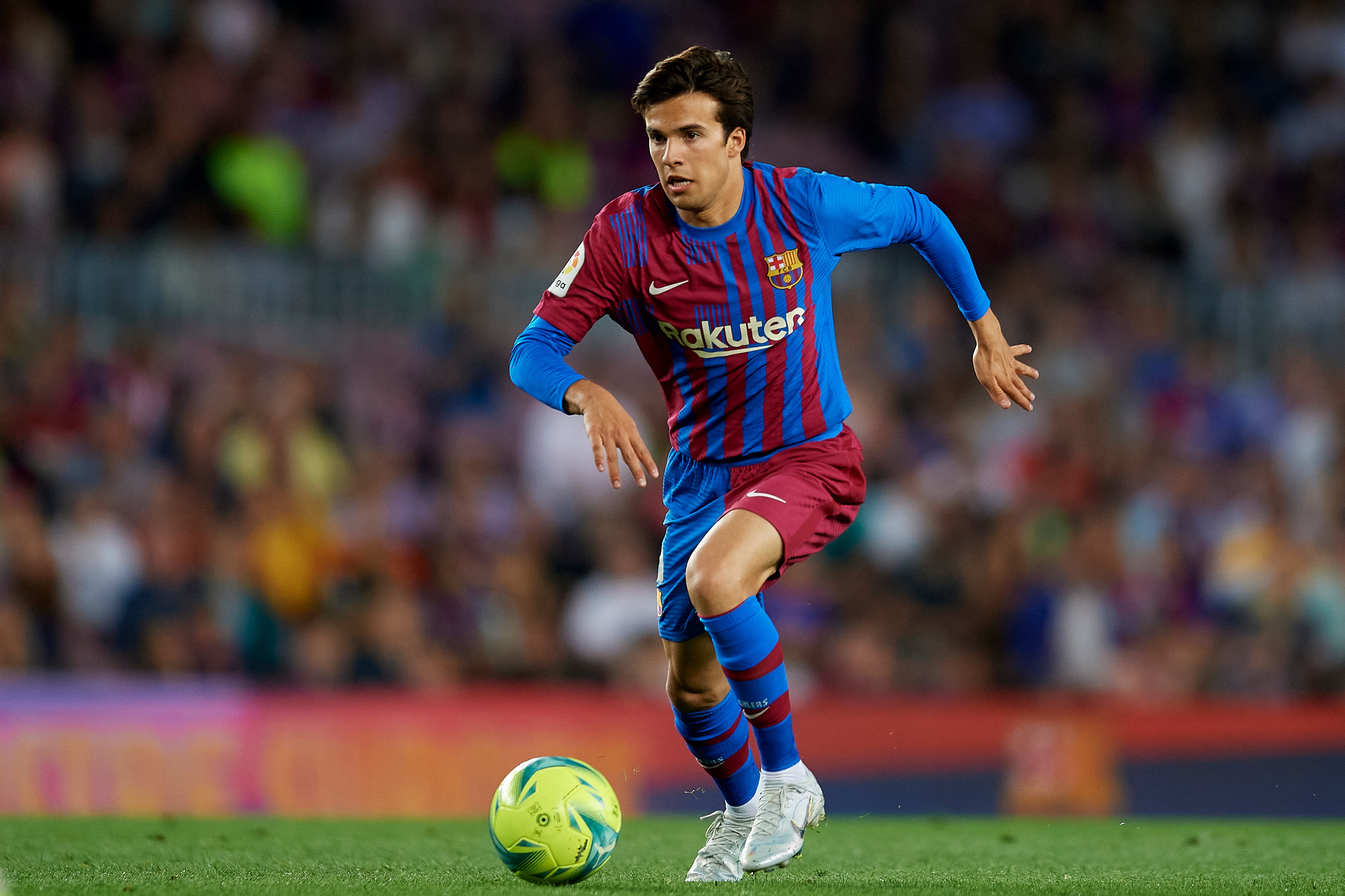 Riqui Puig, en un partido con la elástica del FC Barcelona