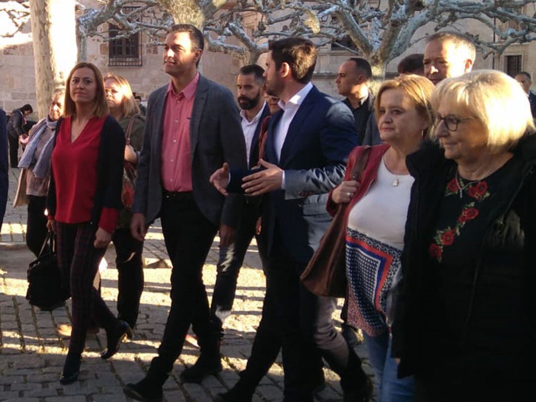 Visita de Pedro Sánchez a Zamora el pasado mes de marzo