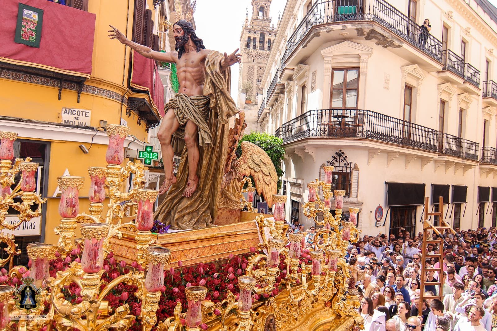 Imagen de archivo del Señor de la Sagrada Resurrección en el final de la Cuesta del Bacalao