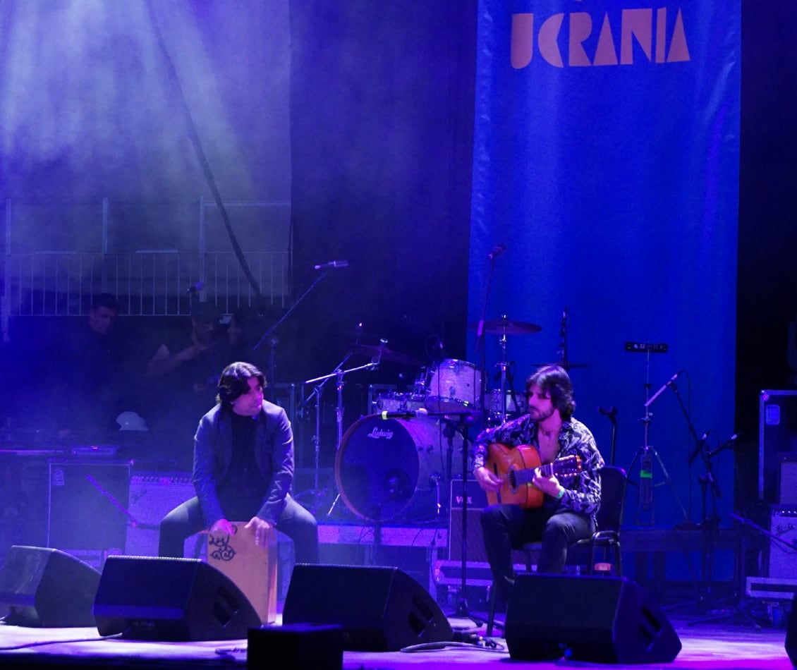 Juan Habichuela Nieto en el concierto benéfico Granada con Ucrania