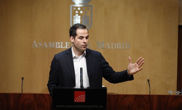 Rueda de prensa de Ignacio Aguado, portavoz de Cs en la Asamblea de Madrid