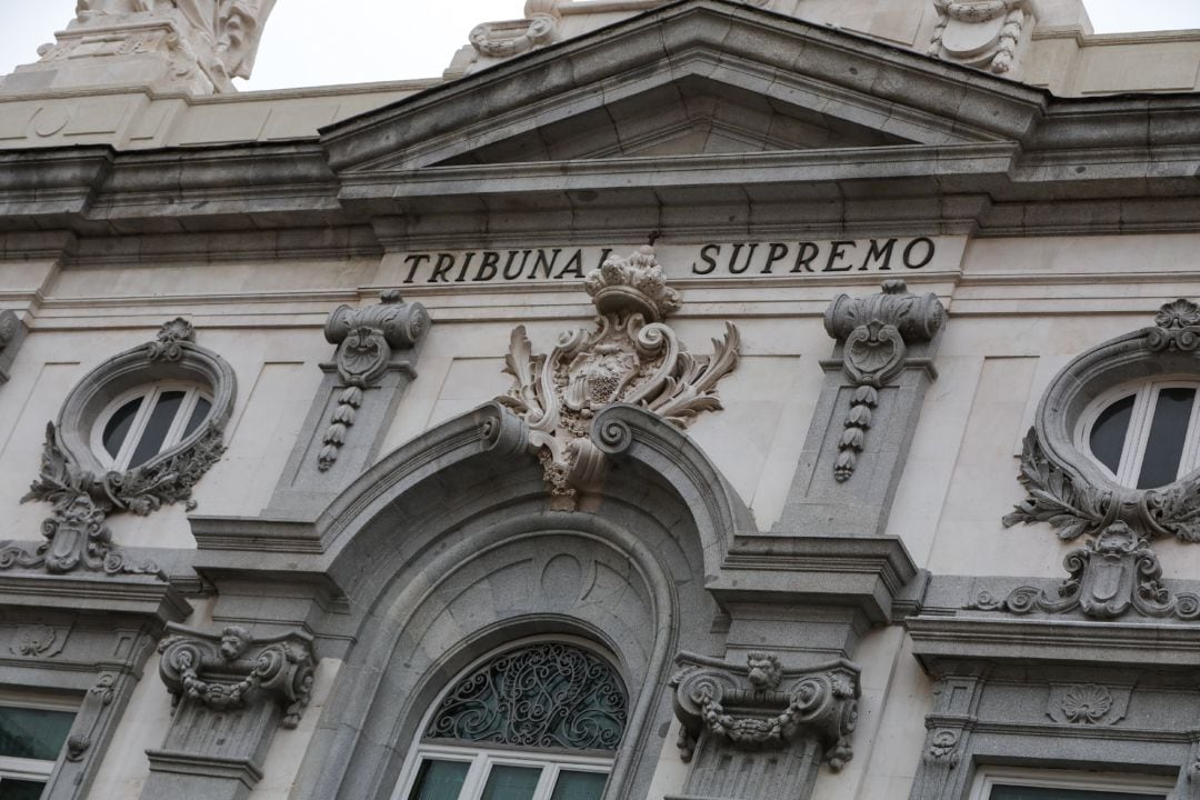 Fachada del edificio del Tribunal Supremo, en Madrid