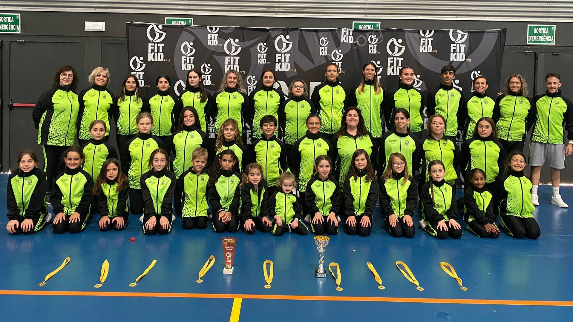 Competidores del Gimnasio Espadas en el Campeonato de España de Blanes (Girona)