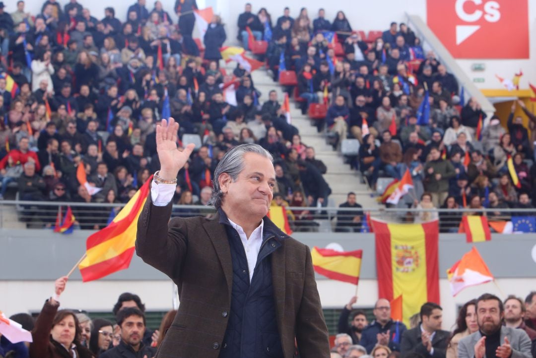 Marcos de Quinto en un mitin de Ciudadanos.