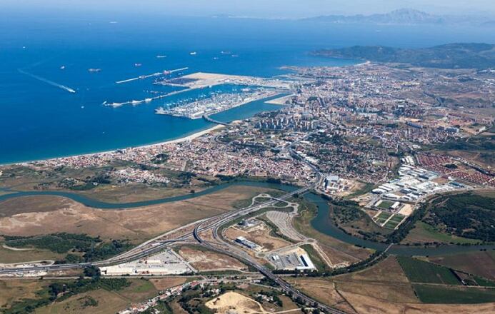 Vista aérea de la bahía