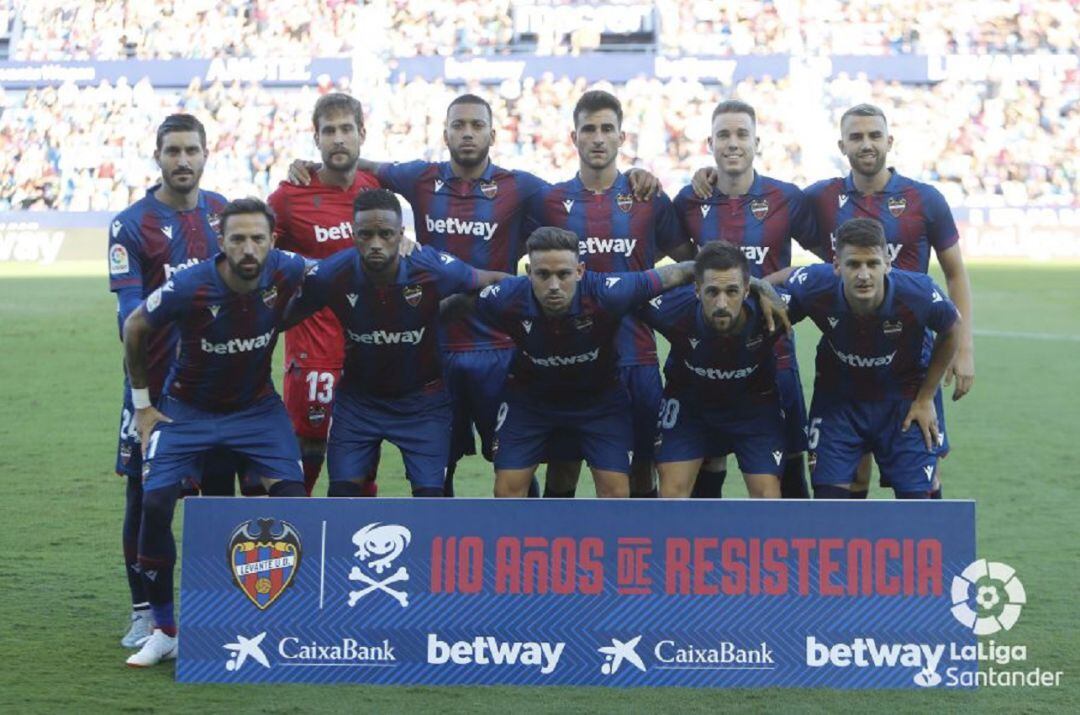 Once del Levante ante Osasuna