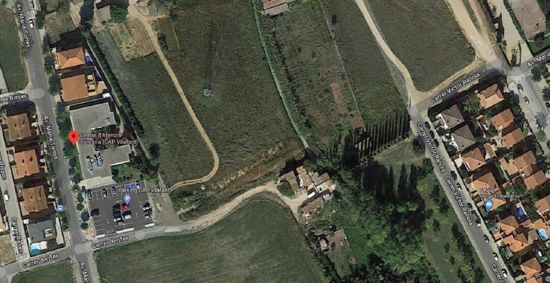 La zona on van passar els fets