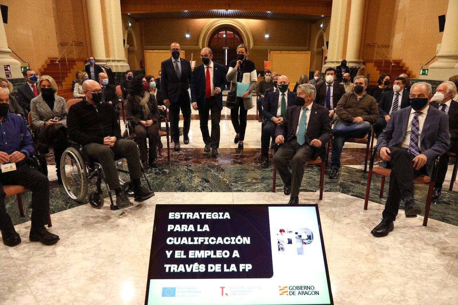 Presentación de la Estrategia de la Formación Profesional del Gobierno de Aragón a agentes sociales, empresas, clústeres, centros de formación y universidades