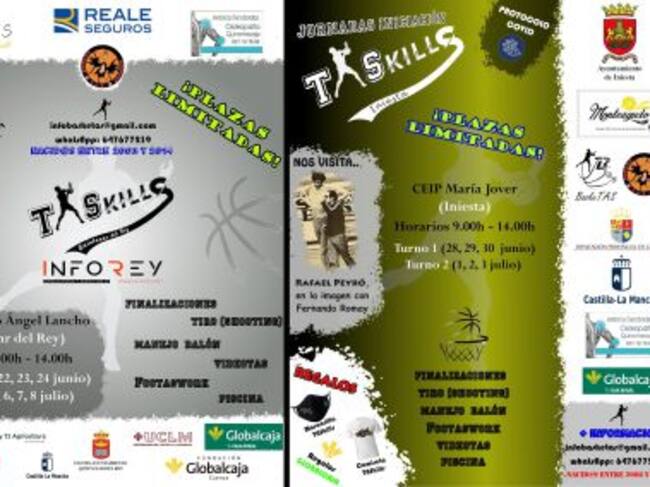 Carteles de las jornadas de Quintanar del Rey (izda) e Iniesta