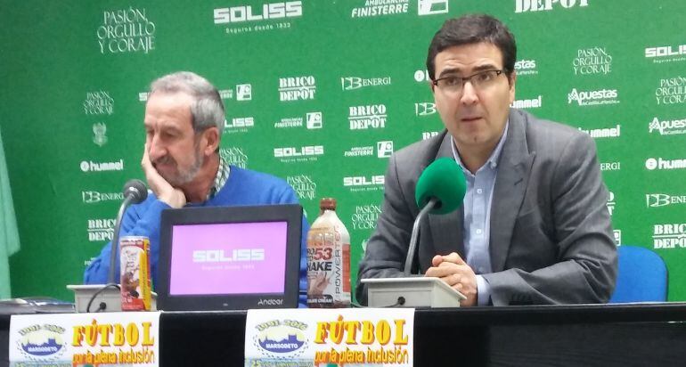 Carlos Martín, vicepresidente de MARSODETO, junto a Fernando Collado