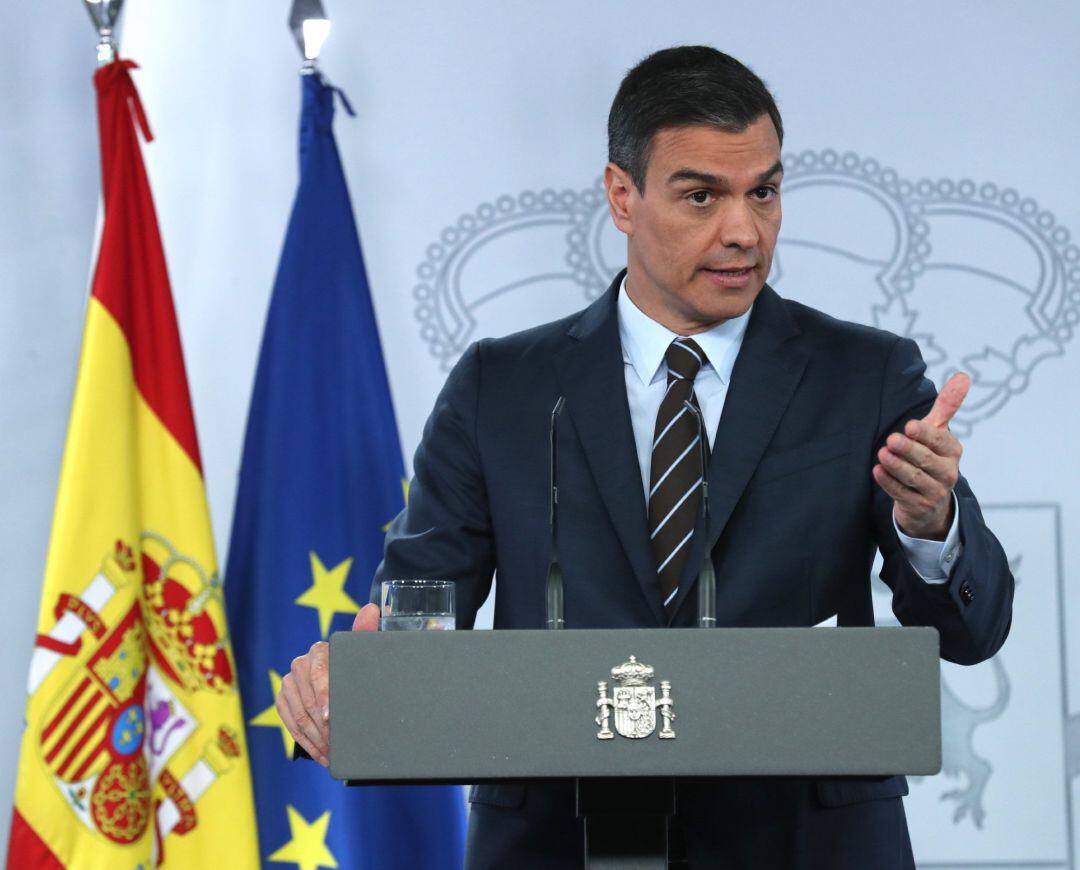 El presidente del Gobierno, Pedro Sánchez