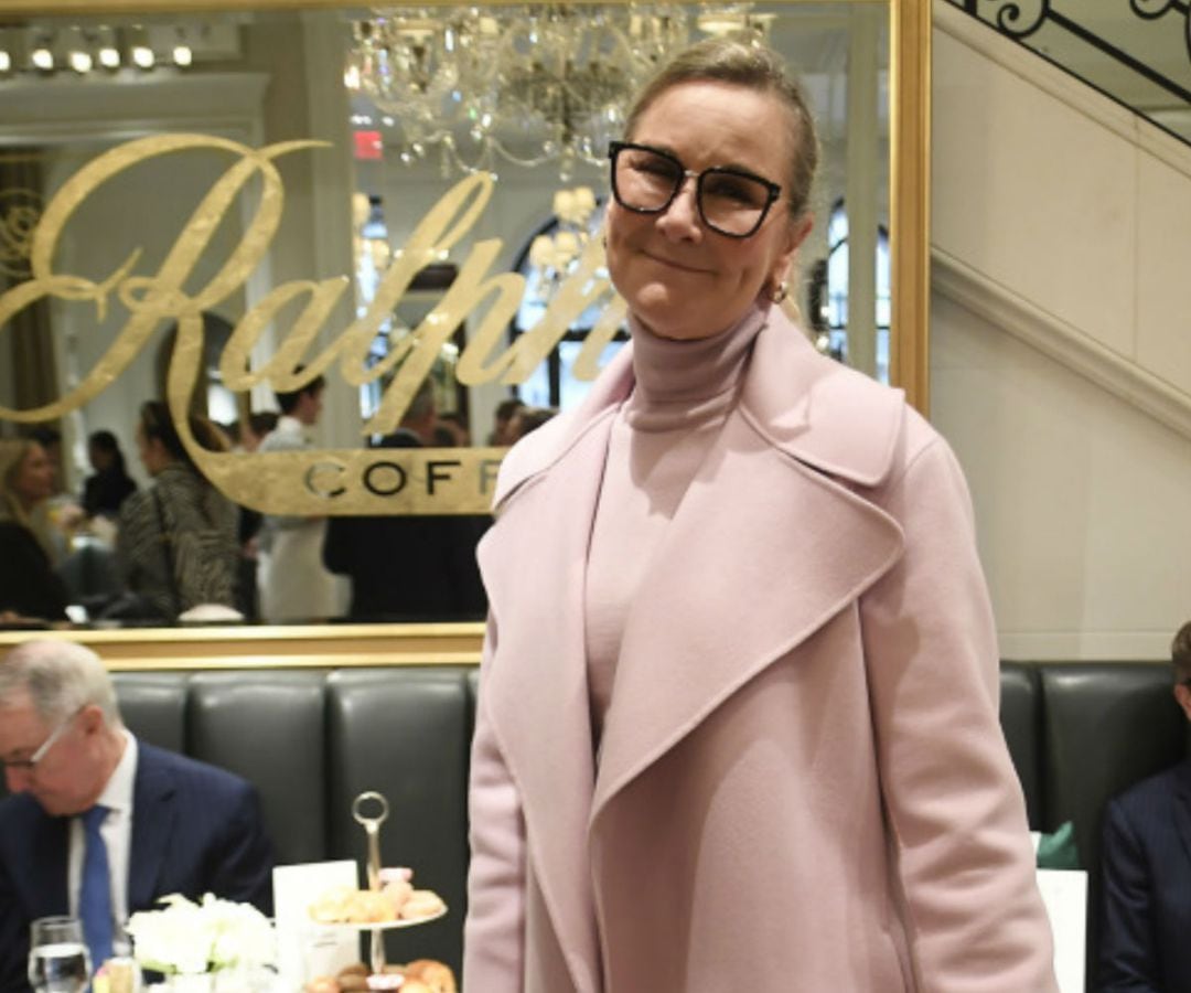 Angela Ahrendts at the Ralph Lauren fashion show