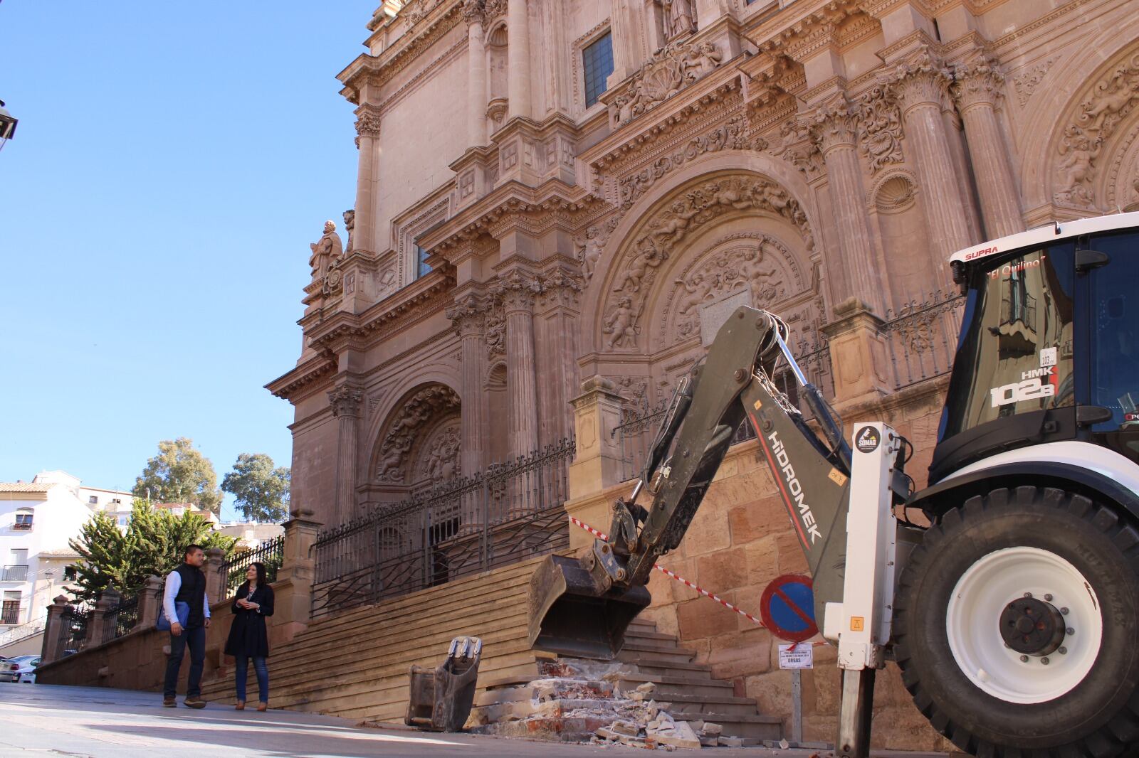 Derribo de la escalinata de San Patricio