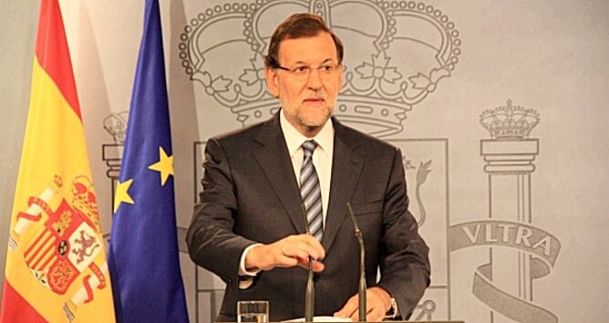 Mariano Rajoy després del Conselld e Ministres que ha aprovat els recursos contra la Llei de Consultes i el decret del 9N