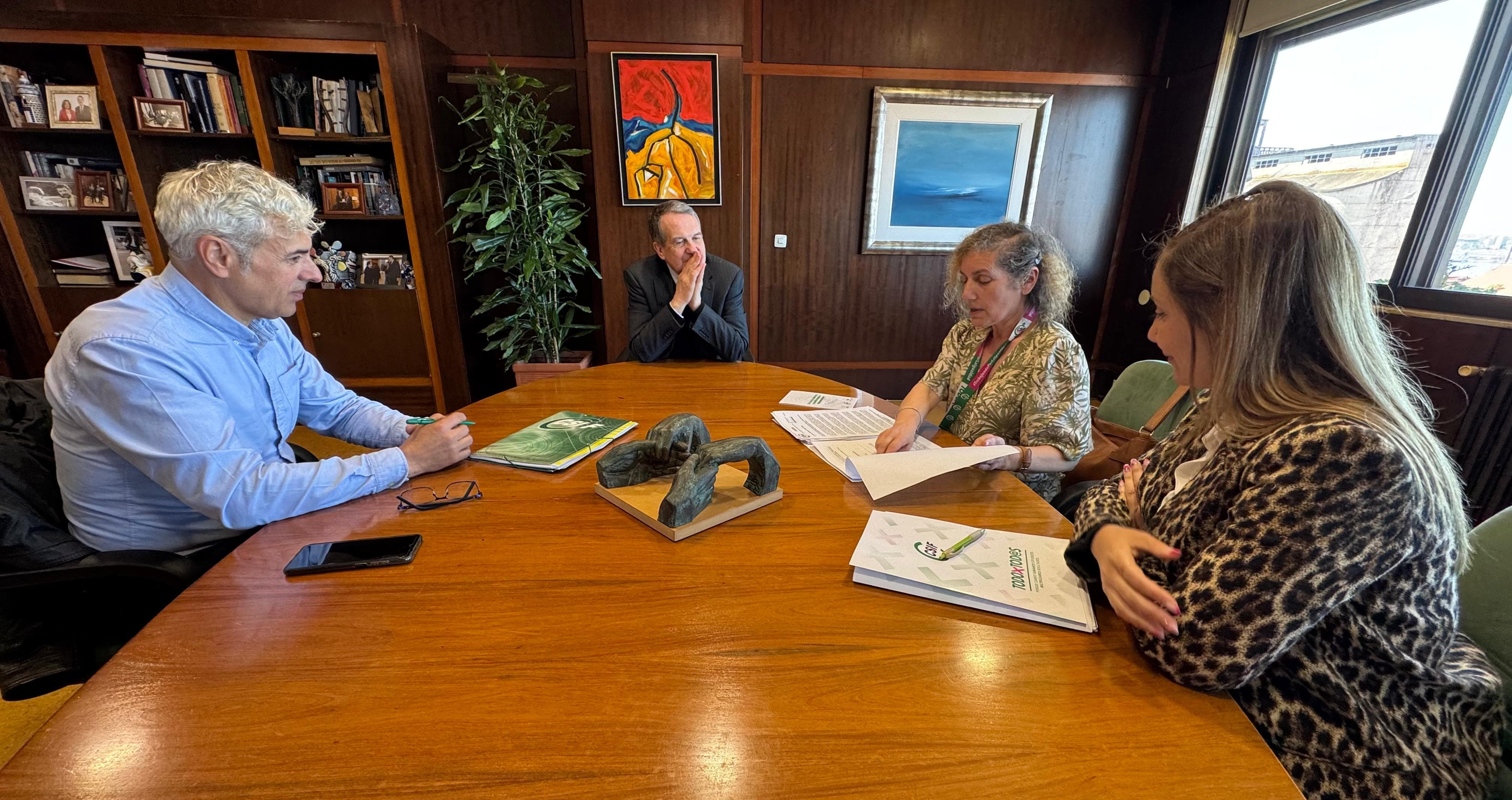 Reunión de CSIF Justicia con Abel Caballero en Vigo