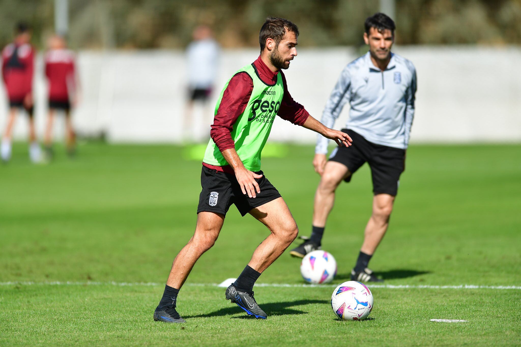 Hector Hevel en el entrenamiento de hoy