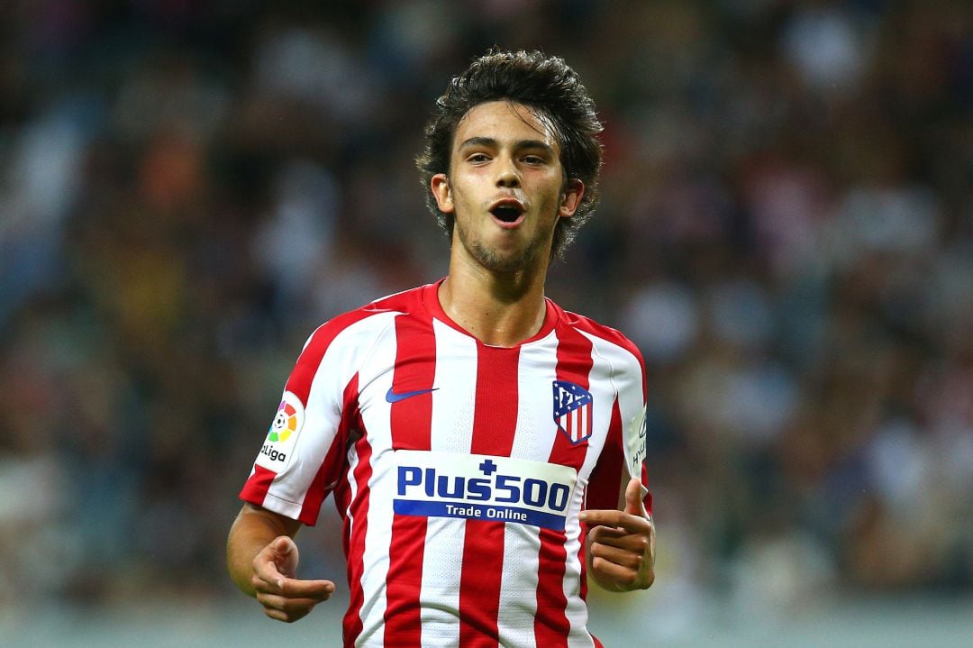 Joao Félix celebra su primer gol. 