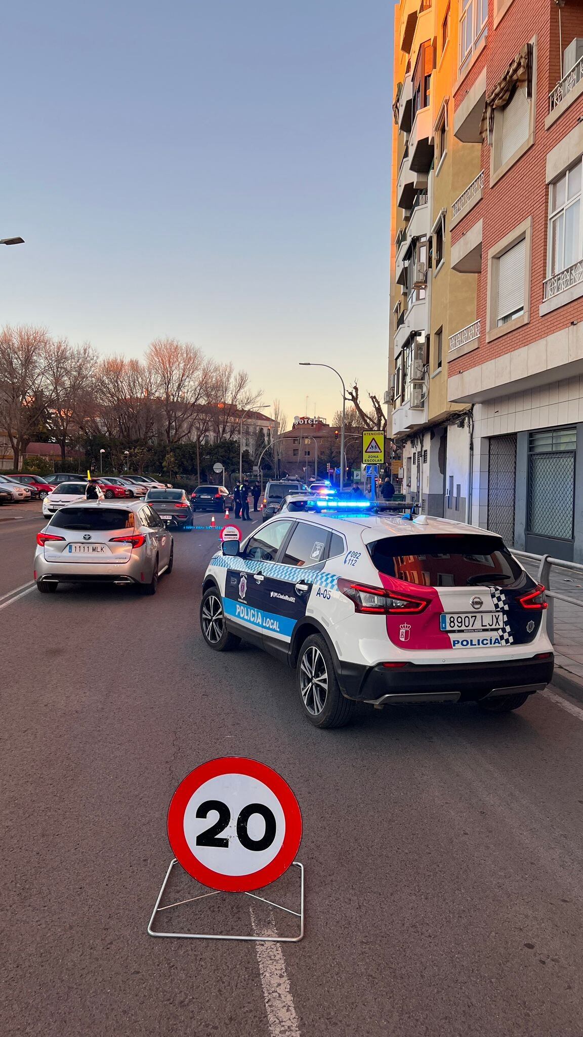 Controles policiales a vehículos en Ciudad Real