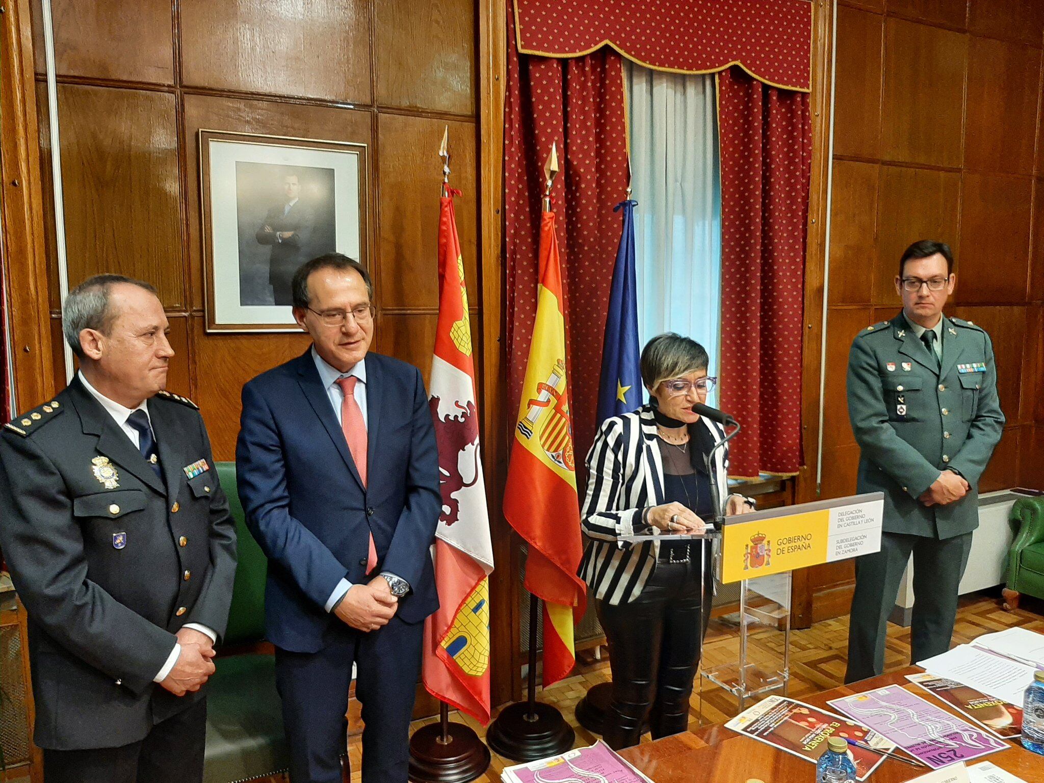 Marisa Manso, responsable de la lucha contra la Violencia de Género de la Subdelegación, durante la presentación de los actos del 25-N