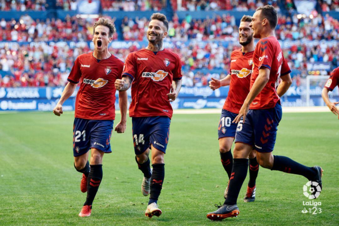 Celebración gol de Osasuna