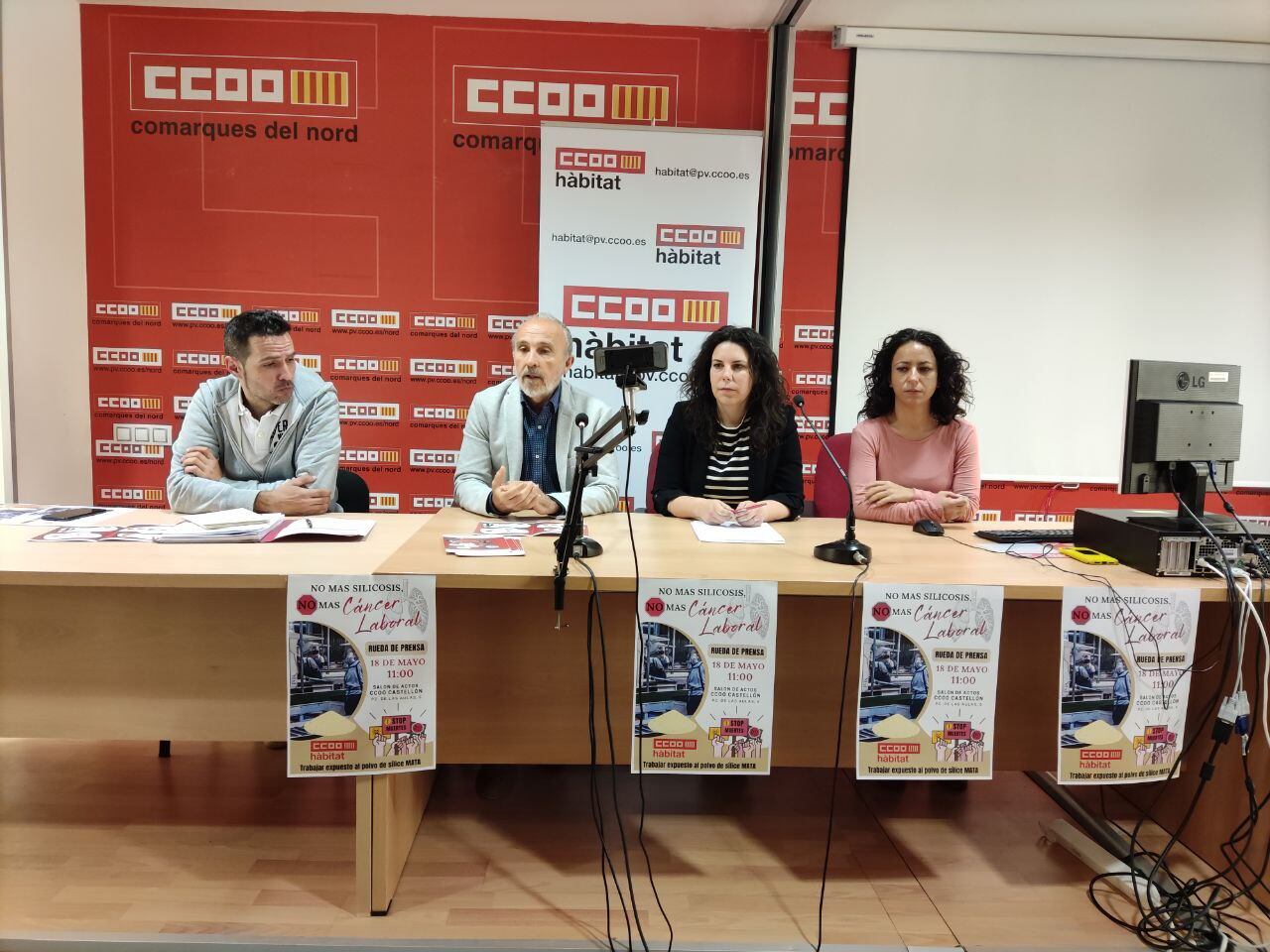 CCOO campaña para alertar sobre la Silicosis