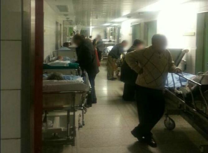 Pasillo del servicio de urgencias del HUC