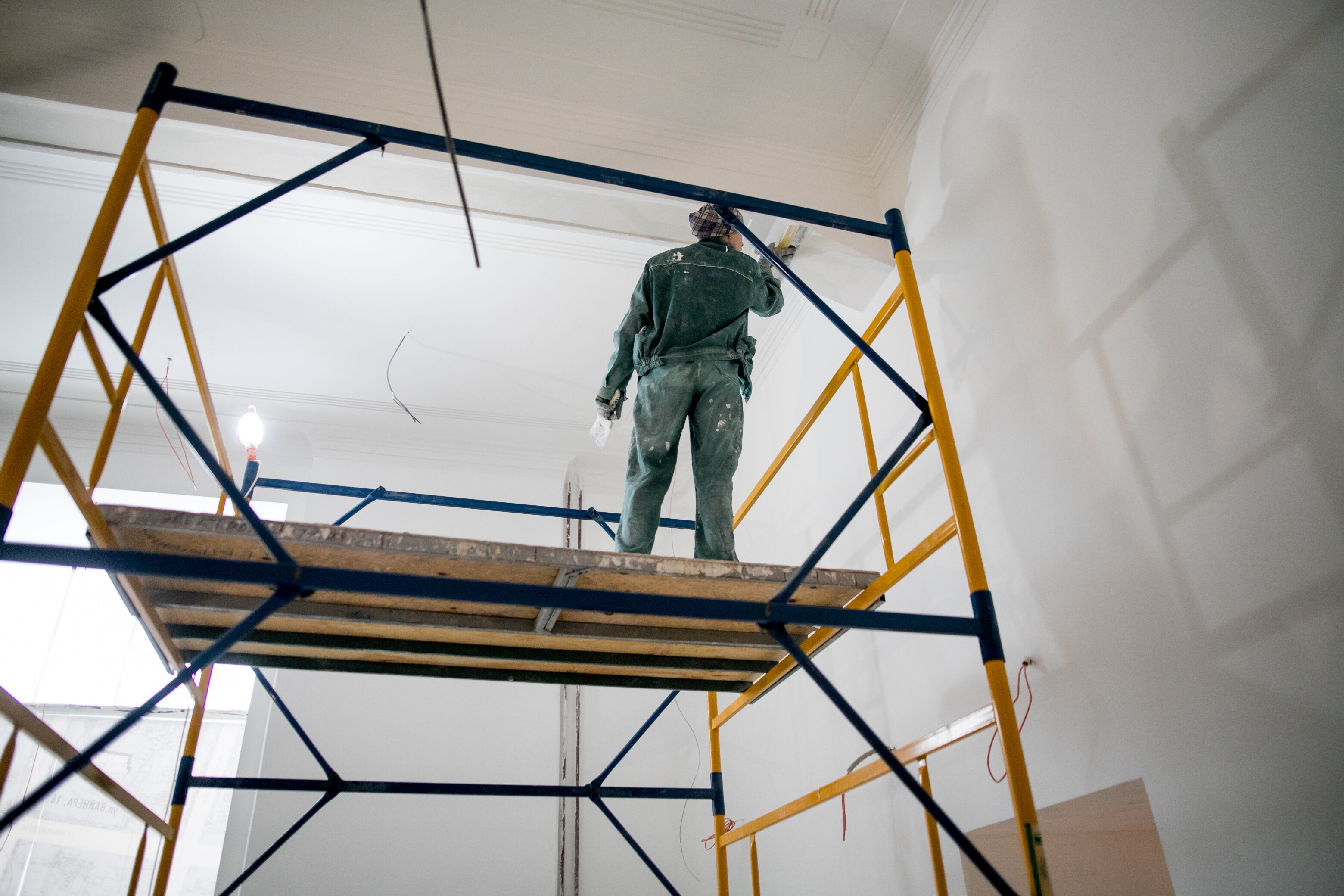 Imagen de archivo de un operario de la construcción