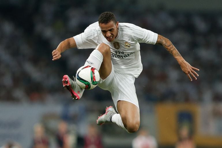 Danilo, durante un partido con el Real Madrid