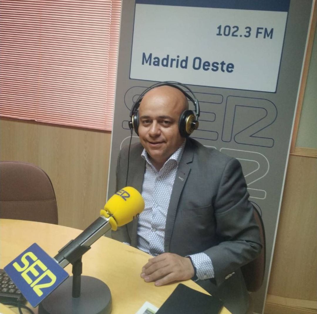 Foto de archivo de Jorge Leal en los estudios de SER Madrid Oeste