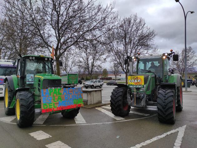 Protesta de tractores en Teruel