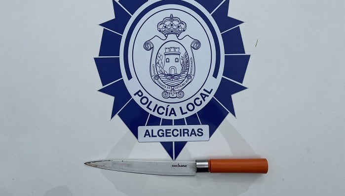 Cuchillo intervenido por la Policía