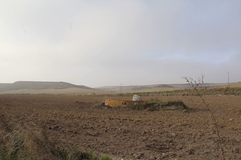 Campo de regadío en la zona de Cuéllar