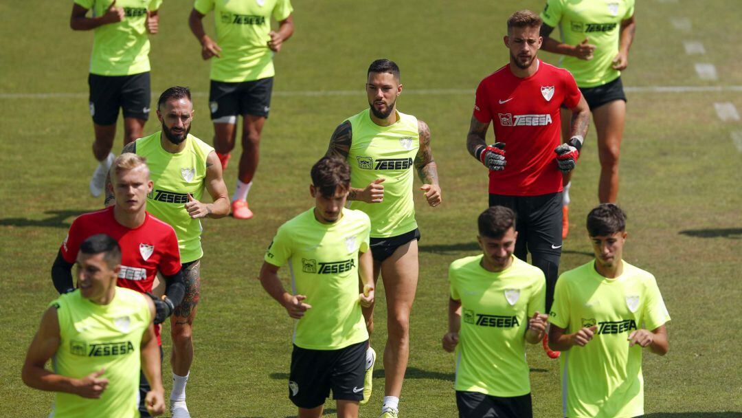 El Málaga trabajando